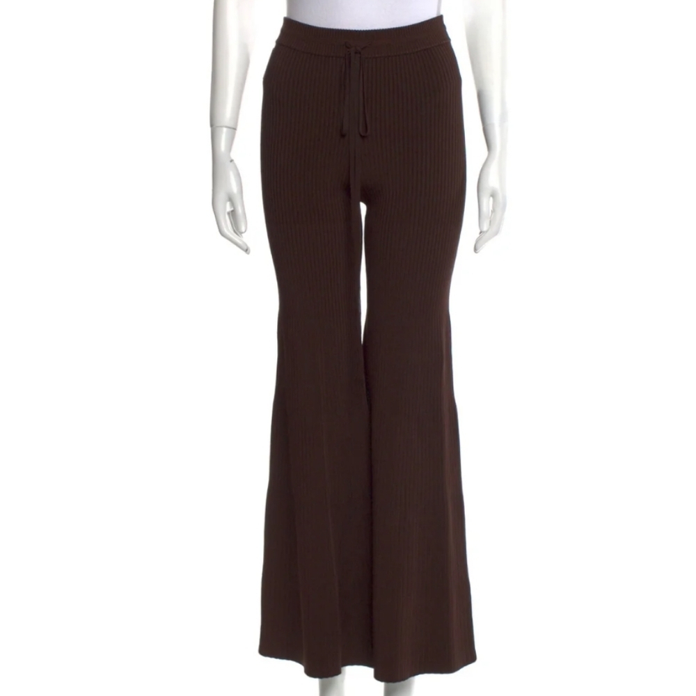 Peter Do Flared ribbed pants brown small - Picture 5 of 16